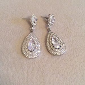 Nadri CZ drop earrings